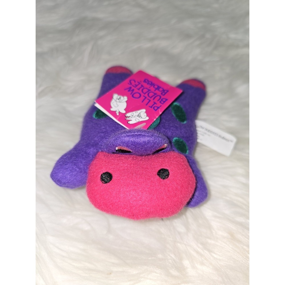 Vtg Crown Craft Pillow Buddies babies Buddie The Dinosaur beanbag plush 1997